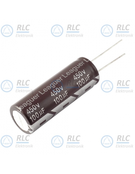 Kondensator elek. 100uF 450V