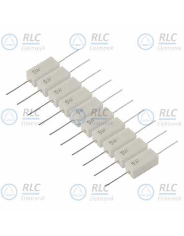 Rezystor ceramiczny 10R 5W - [10szt]
