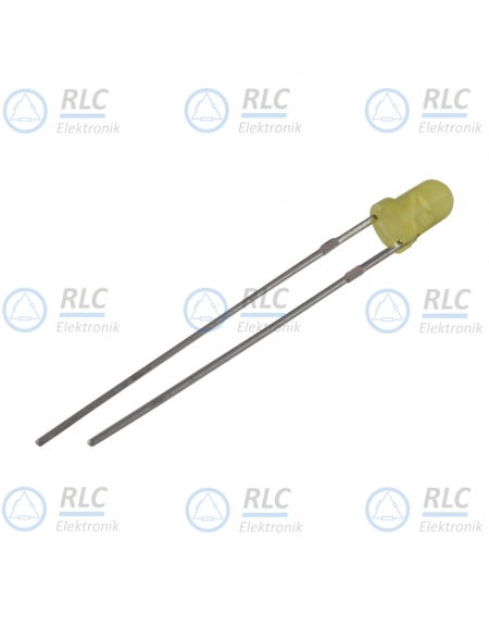 Dioda LED żółta mat 3mm - [10szt]