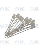 Dioda LED biała mat 3mm - [10szt]