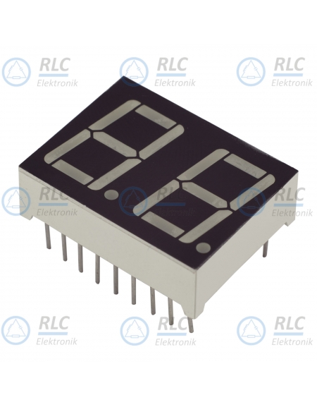 Wyświetlacz LED 2-cyfry 14,22mm czerwony W.A Wyświetlacz LED 2-cyfry 14,22mm czerwony W.A